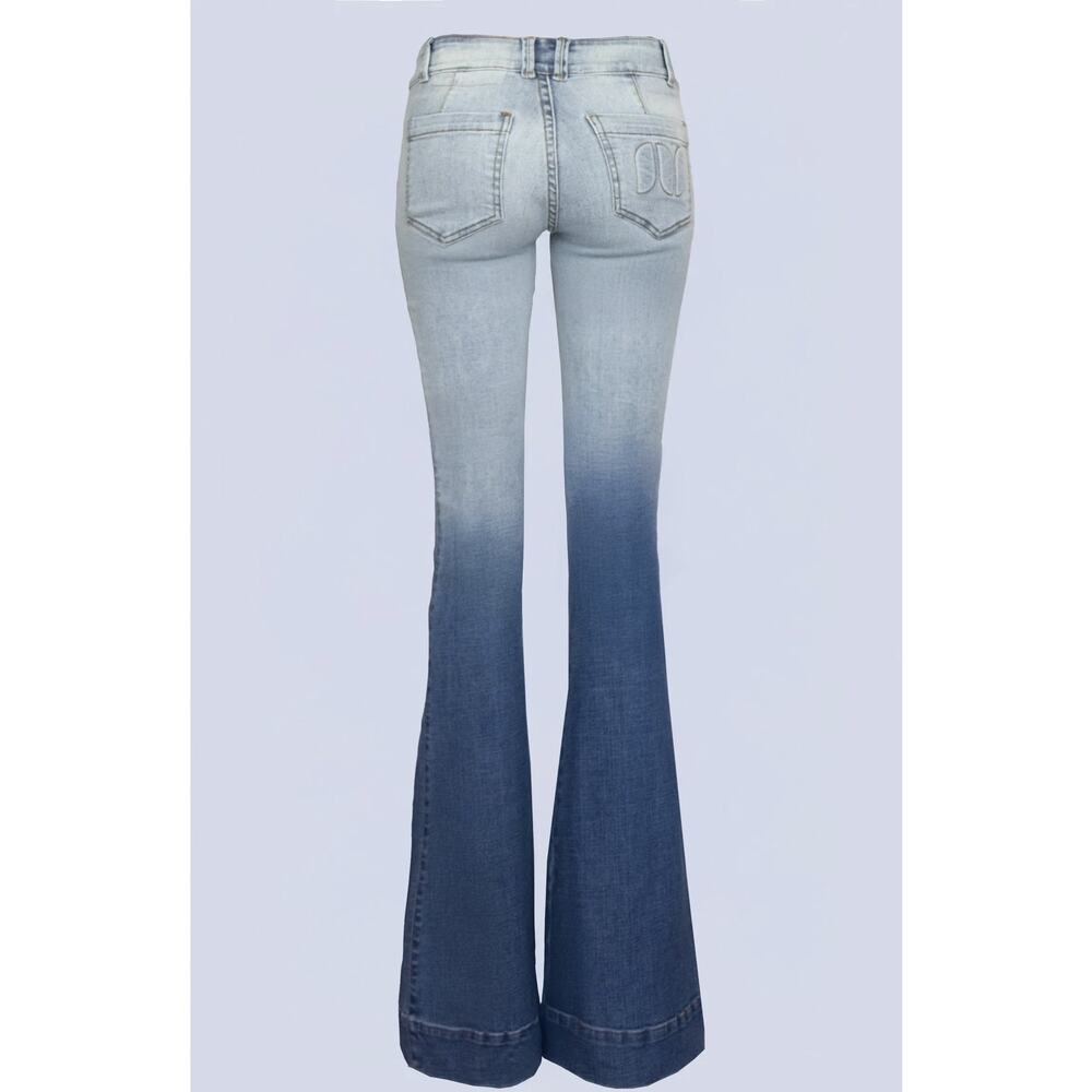 Alvin Valley Doyenne Degrade Wash Ombre Flare Jeans NWT Size 40 Regular - Picture 3 of 8
